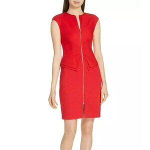 Ted Baker Red Zip-Front Dress